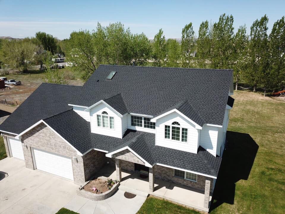 House with a brand new roof.